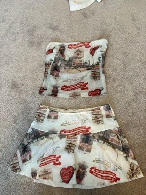 Mini tube top and skirt set from edikted